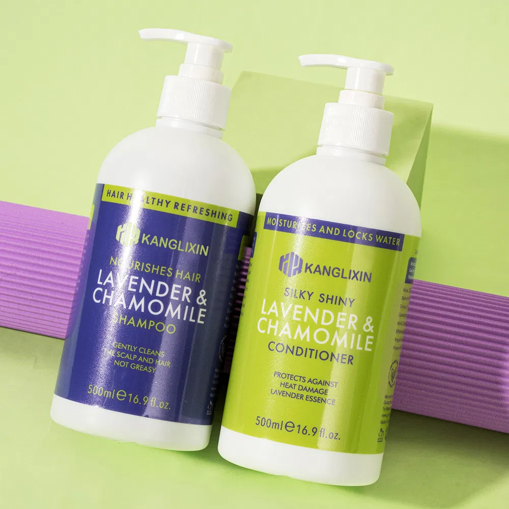 Chamomile Lavender Essential Oil Salon Hotel Deep Cleansing Soothing Nourishing Shampoo Conditioner