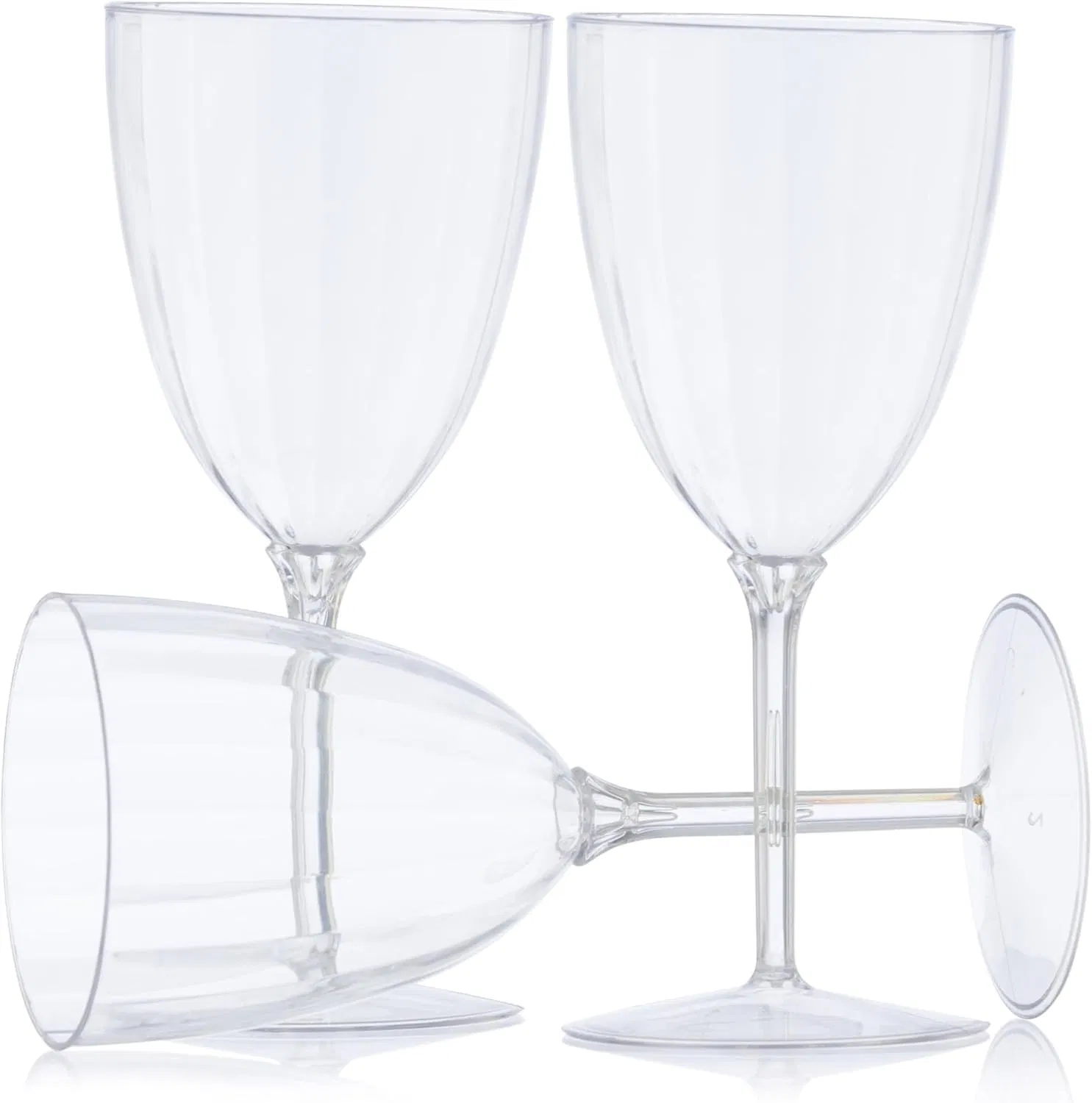7oz Clear Plastic Wine Glasses for Party