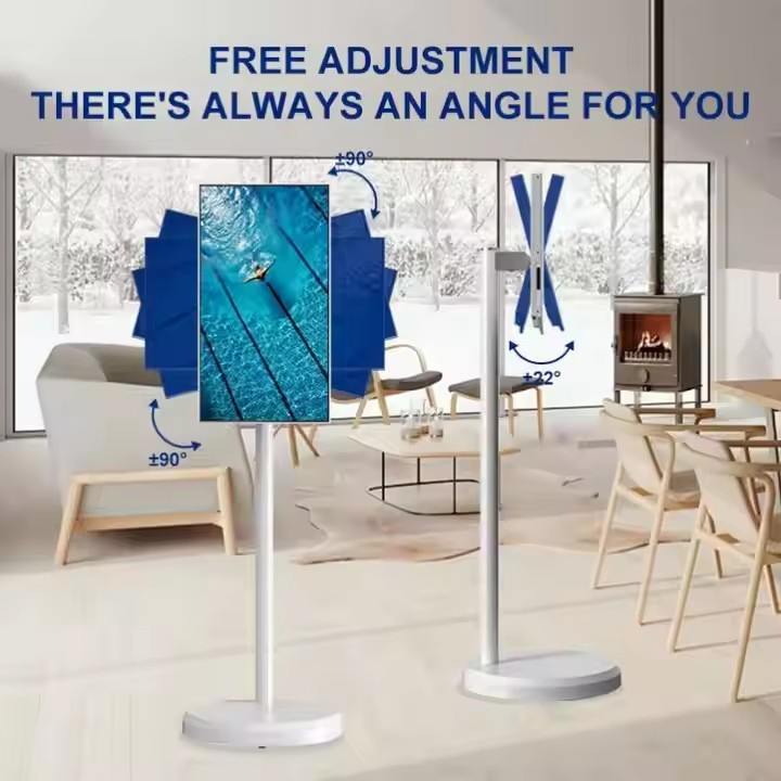 S01 21.5"4G+64G/6g+128g 1080P Mini Portable Color TV Touch Screen LCD Monitor Rotation