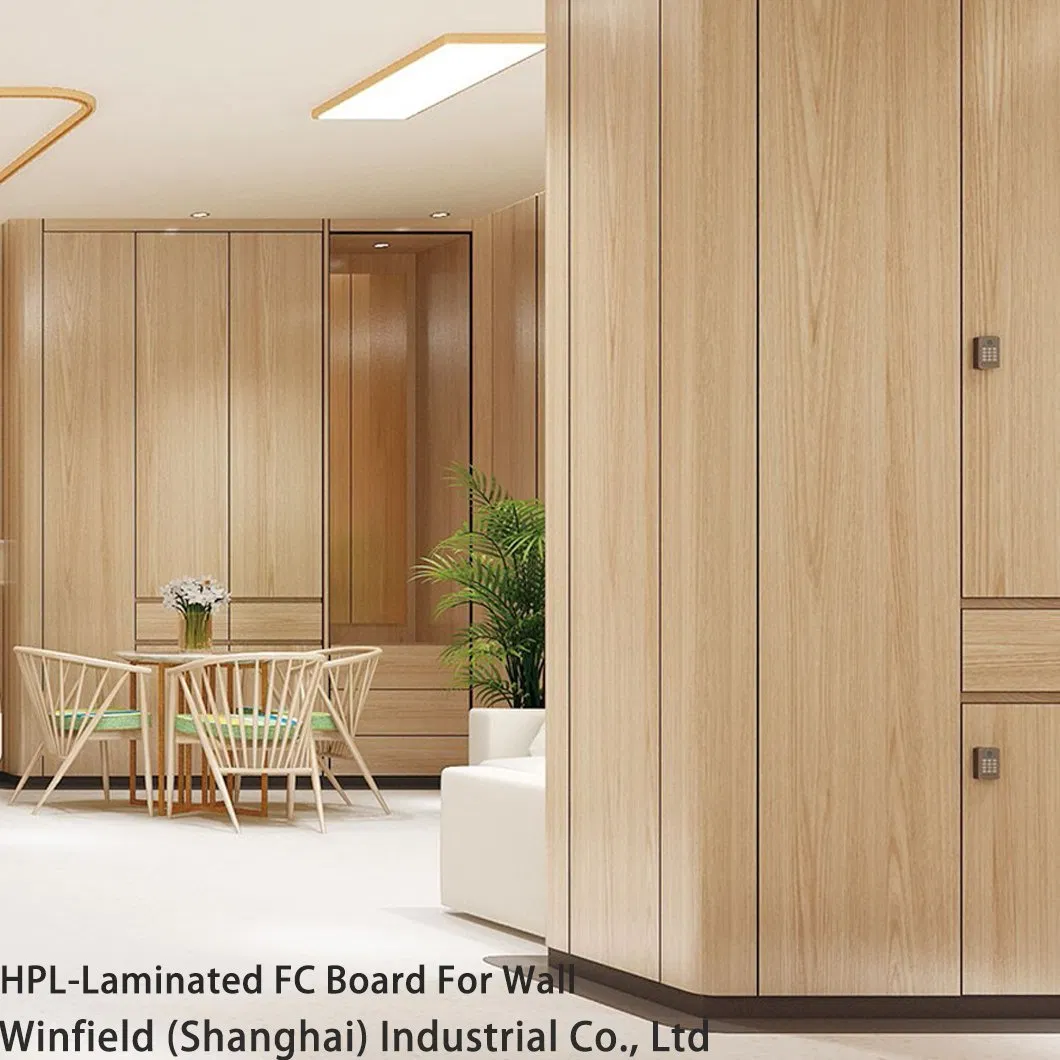 Fireproof Wall Panels Melamine Laminate Fiber Cement Board Moisture Resistant Interior Wall Cladding