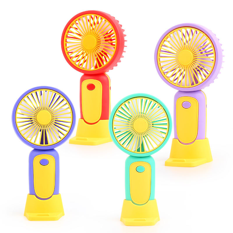 Wholesale Custom Electric Mini Fan Portable USB Rechargeable Smallpocket Ventilador Home Travel Summer Cooling Handheld Fan 5W
