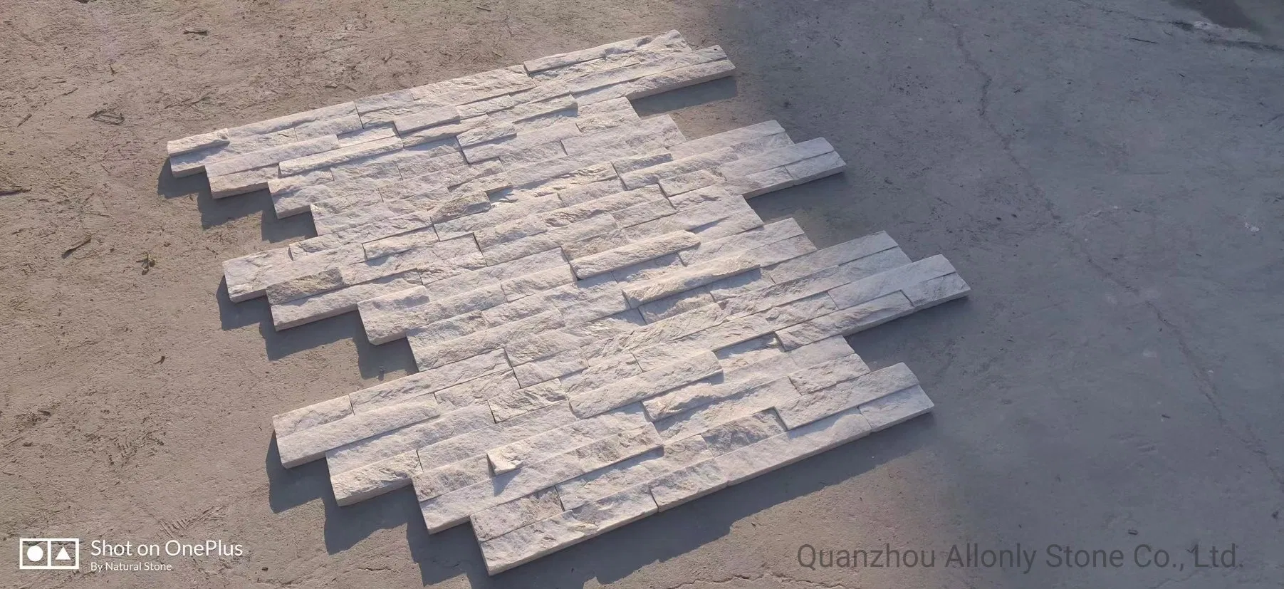Natural White Quartztite and Slate Culture Stone Wall Cladding Panel for Indoor and Outdoor Decoration