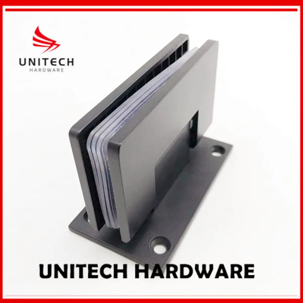 Black Color SS304 90 Degree Shower Glass Door Hinge