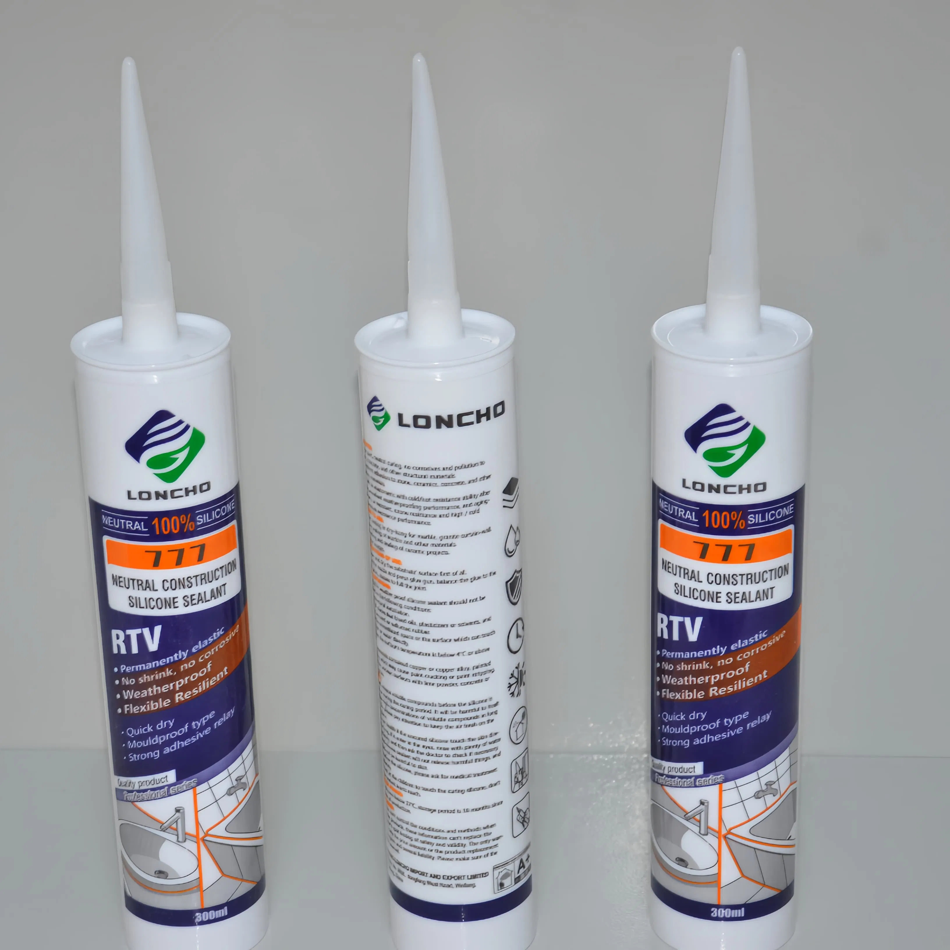 General Purpose Fungicidal RTV Neutral Adhesive for Aesthetic Finishing Touches