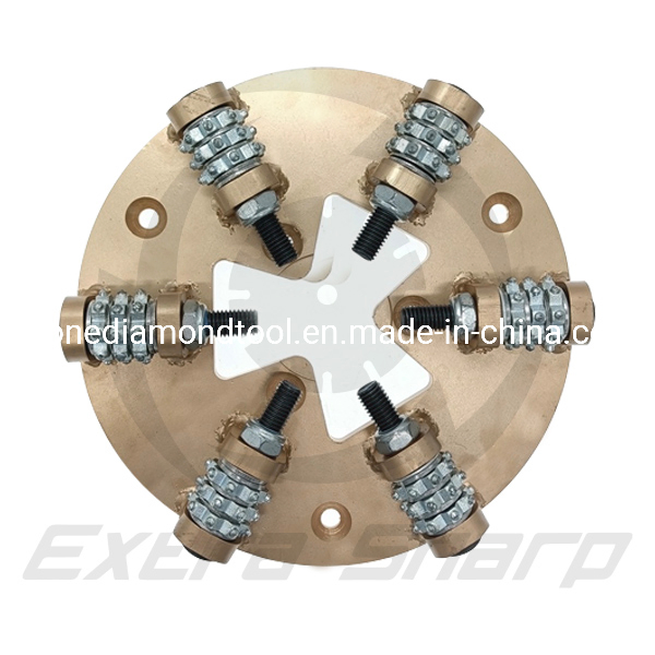 Gold Floor Grinding Diamond Bush Hammered Rollers Tool