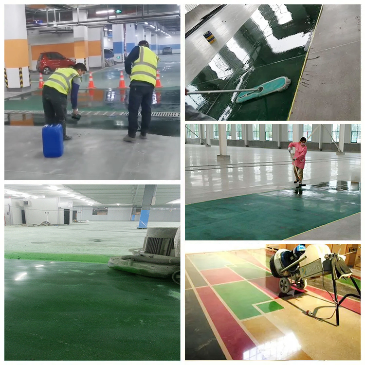 Decorative High Gloss Bright Colors Concrete Floor Stain Coloring Agent High Hardness Wear-Resistance Concrete Dyeing Agent