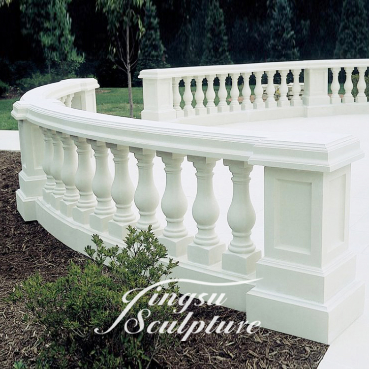 Home Decoration Architectural Decoration Customized Size Hand Carved Marble Balustrade