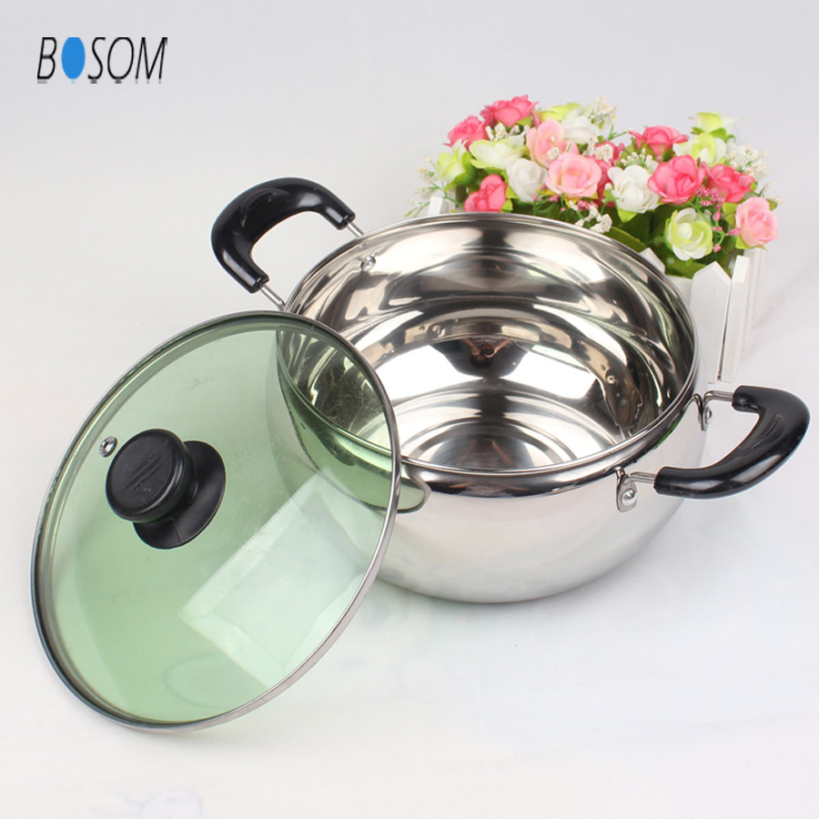 Кастрюля из нержавеющей стали 3.5 л с крышкой