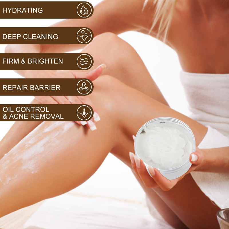 Wholesale Organic Whipped Body Shea Butter Cream OEM Skin Care Moisturizing Body Butter Whitening Rose Peach Mango Body Butter