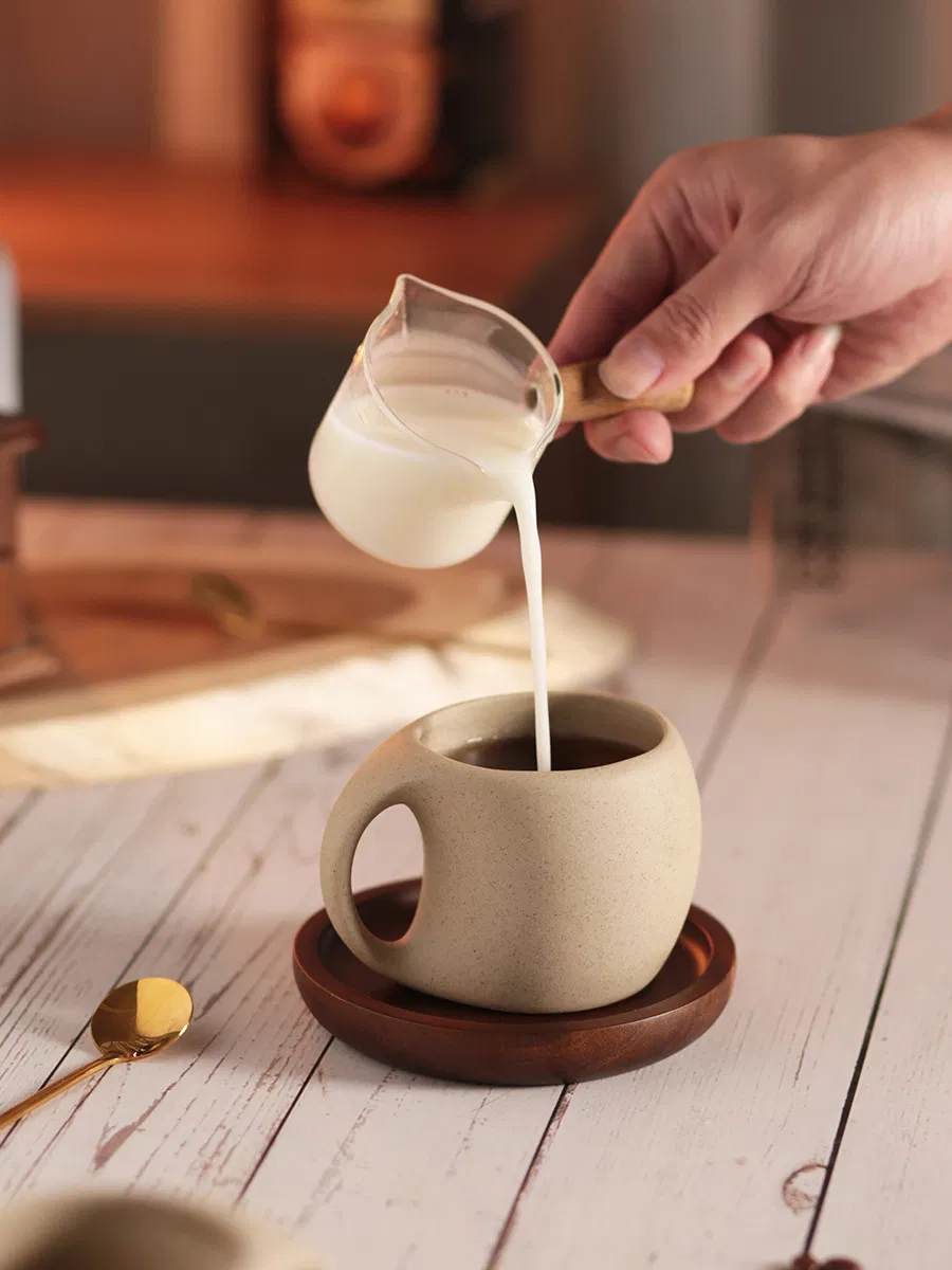 Керамическая кружка для эспрессо и чая, ручная роспись