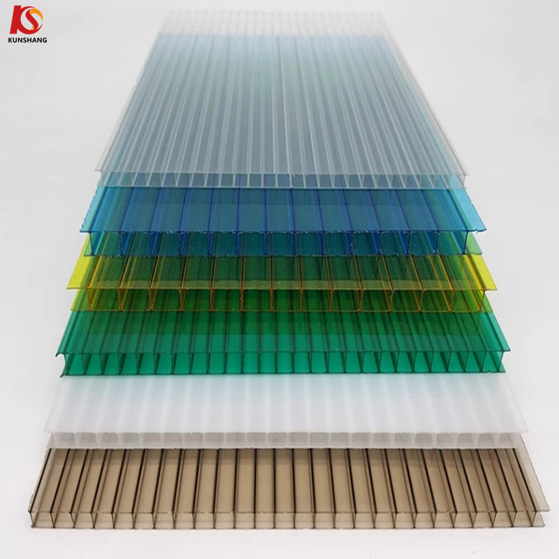 Twinwall Tripe Wall Polycarbonate Sheet Plastic Multi Wall PC Hollow Sheet