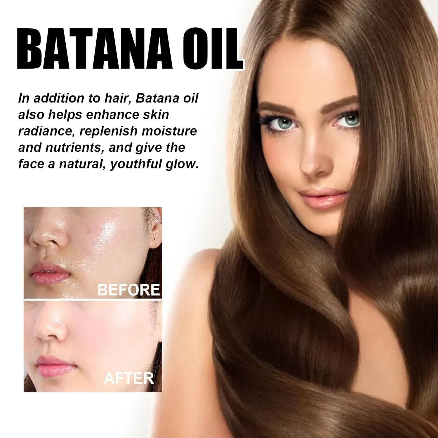 Natural Organic 100% Pure Batana Oil Wholesale Custom 60ml 120ml for Hair Growth Loss Thickness Thinning Nourishe Raw Batana Oil