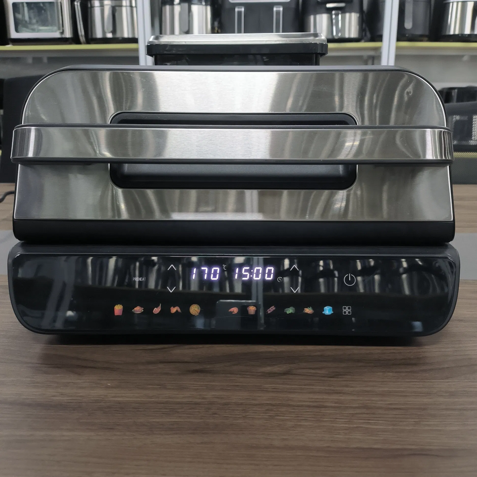 Limited Time Special 200° C High Temperature Quick Heating Non-Stick Coating 6 Steaks Grilled at The Same Time Multifunctional Steak Grill