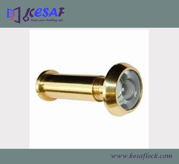 Brass/Zamak Door Eyes Peephone Viewer with Crystal Lens (2614C-PVD)