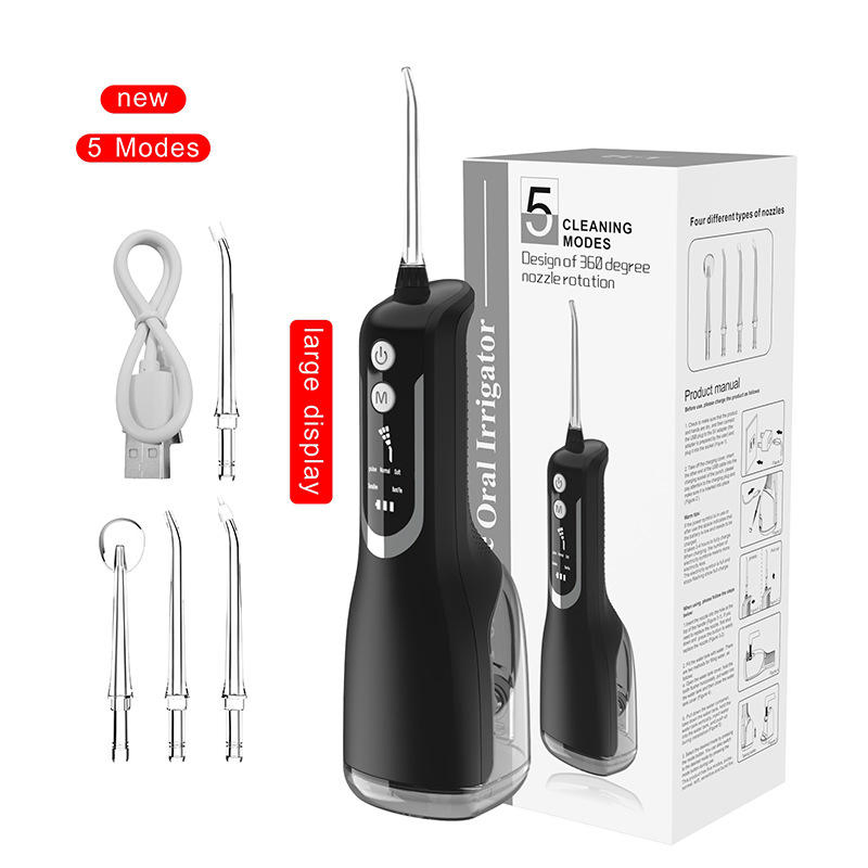 330ml Water Dental Flosser Home Travel Oral Irrigator with 4 Replaceable Jet