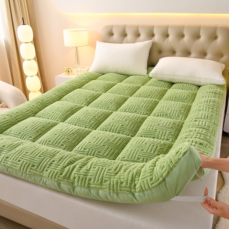 Queen Mattress Topper Pillow Top Mattress Pad for Back Pain Sherpa Fleece Extra Thick Mattress Protector Soft with Fluffy Down Alternative