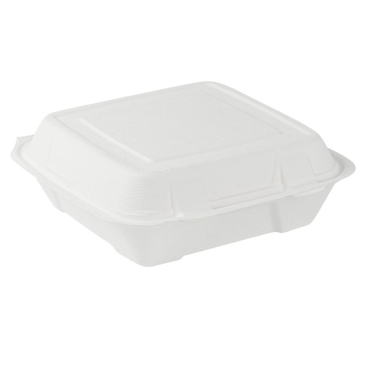 9" Compostable Bagasse Lunch Box Sugarcane Food Container