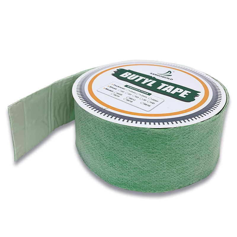 Outdoor Alu Butyl Rubber Flashing Roof Waterproof Aluminum Foil Butyl Rubber Tape