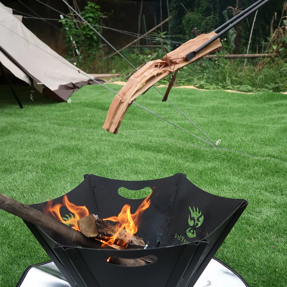 Большой современный переносной камин для улицы