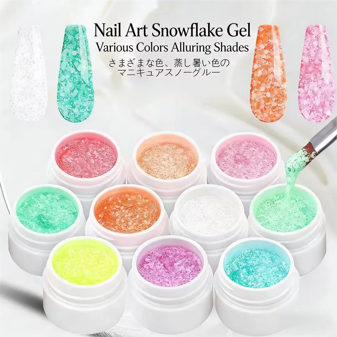 Colorful Glitter UV Nail Polish Snow Flakes Gel Snow Flake Painting Gel