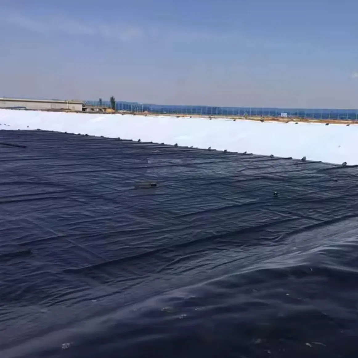 Customized Thickness Black HDPE Farm Fish Breeding Geomembrane