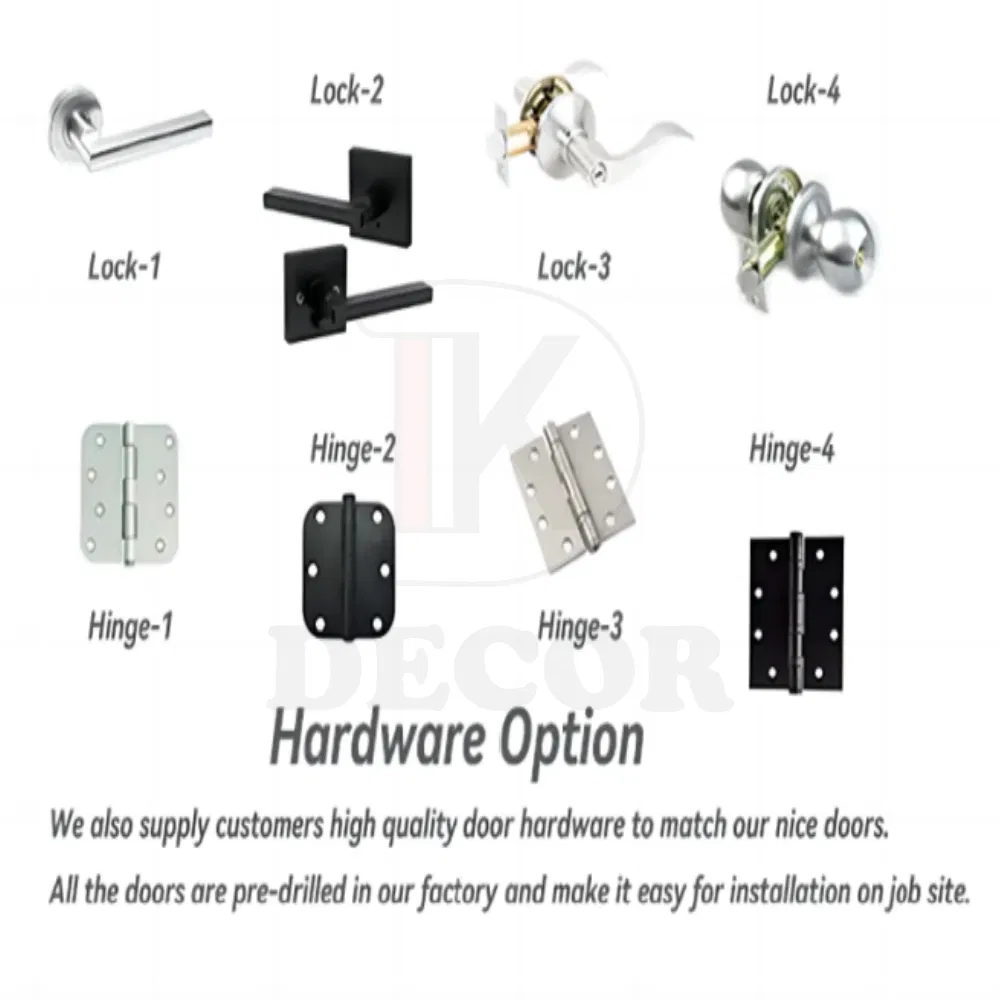 White Primer HDF Interior Hollow Core Honeycomb Interior Flush Door