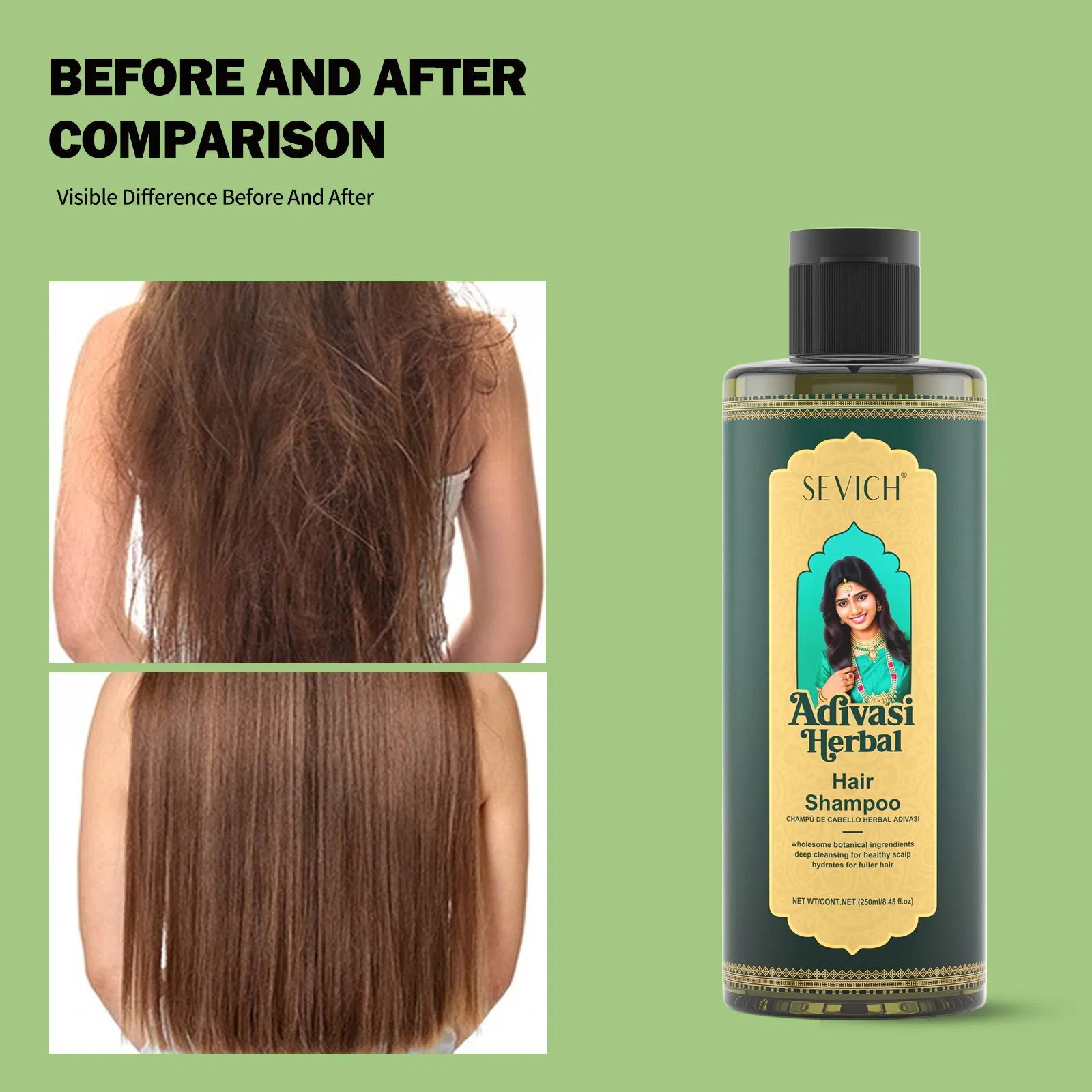 Indian Adivasi Cruelty-Free Nourish & Repair Damaged Hair Growth Shampoo
