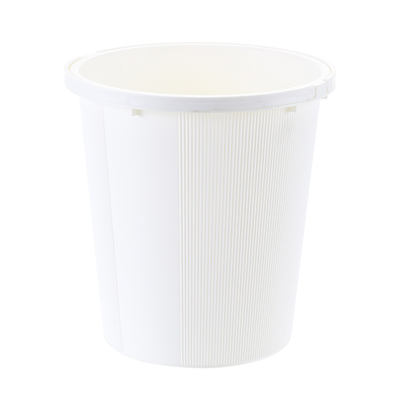 Creative Plastic Pressure Ring Kitchen Bathroom Household Trash Can Portable Non-Lid Round Paper Basket Wholesale