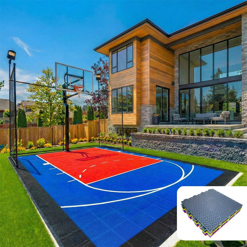 Профессиональные плитки для баскетбольного покрытия