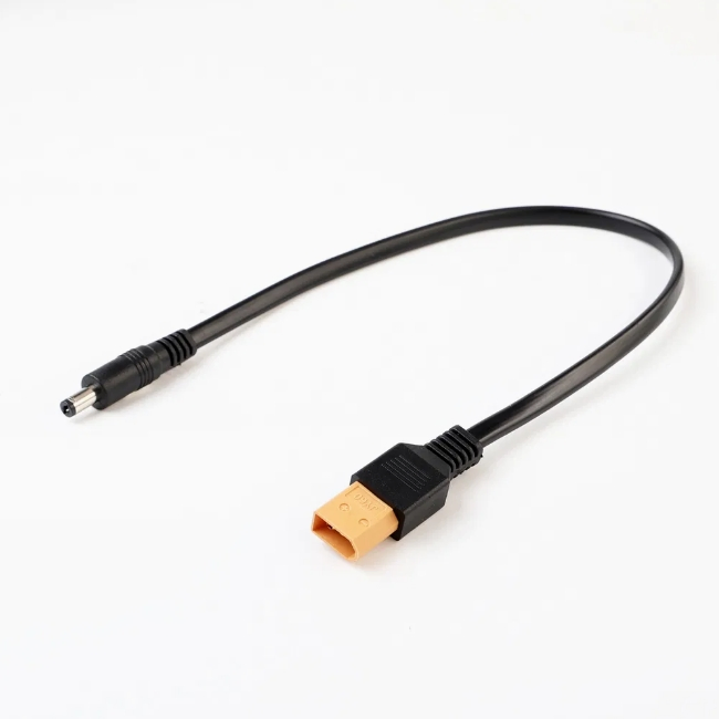 Xt60 Male Bullet Connector to Male DC 5.5mm X 2.1mm Power Cable Wire Harness