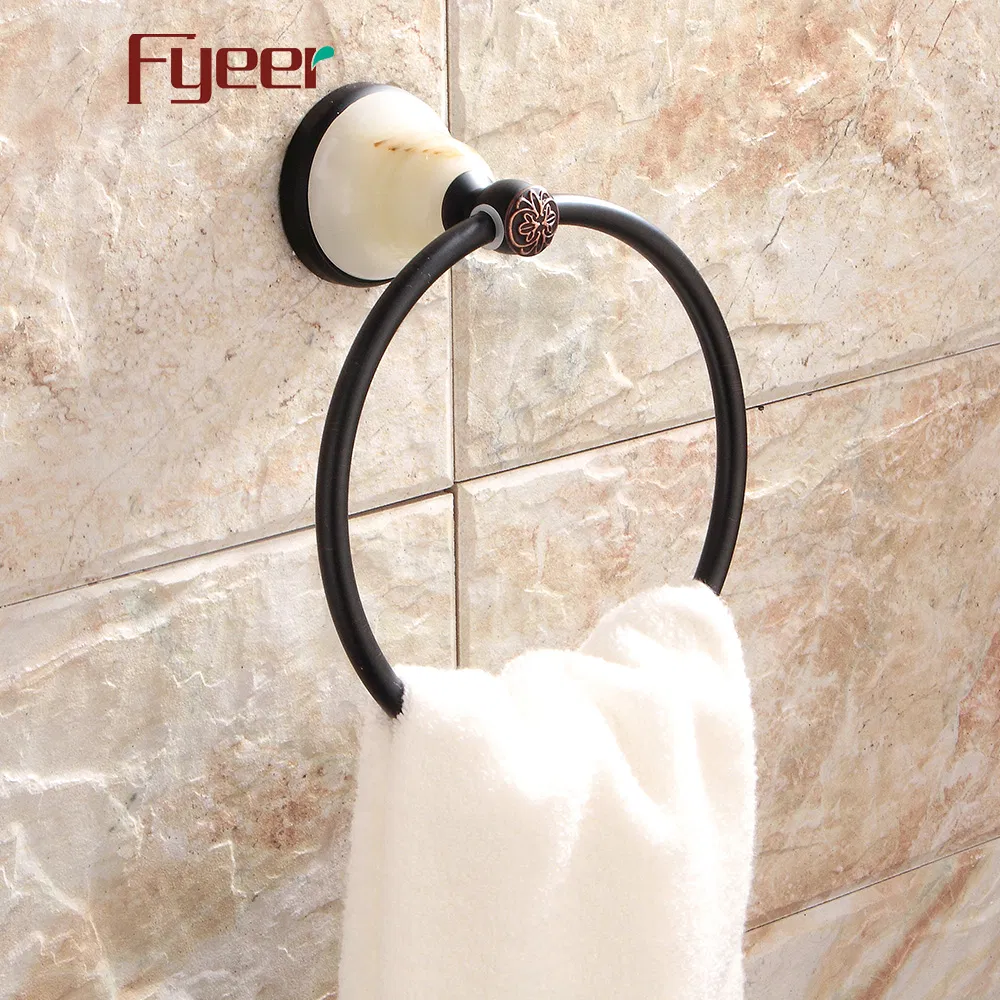 Кольцо для полотенец Fyeer Ceramic Base Black