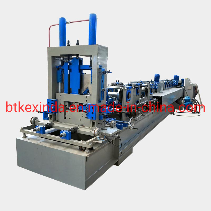 Fully Automatic C Profile Purline Structural Steel Cold Roll Forming Machine