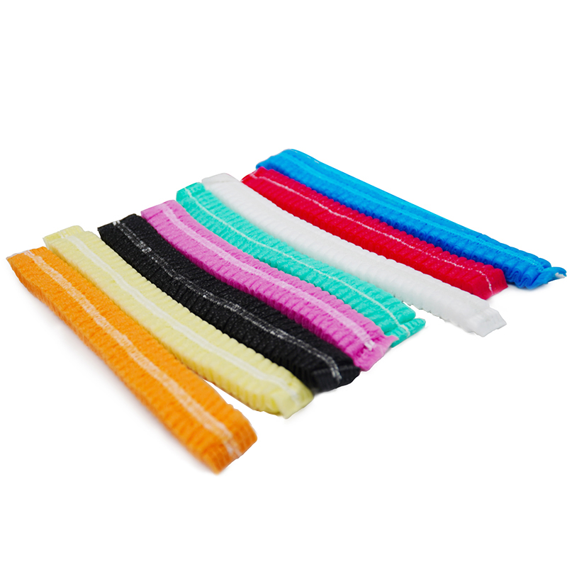 10GSM Disposable Head Cover Double Elastic Mob Cap for Food Industrial