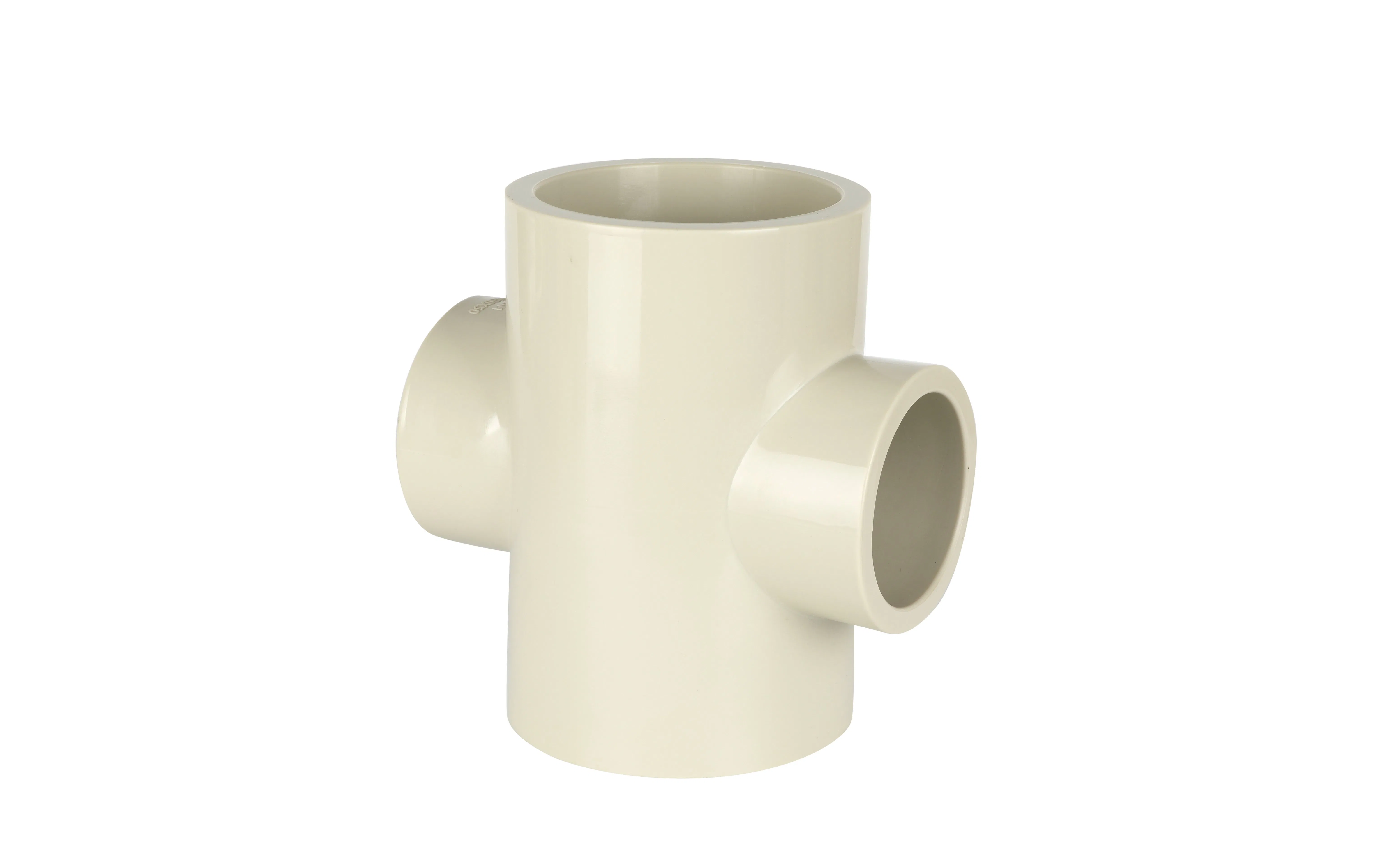 Factory Direct Sales DIN ANSI Standard Plastic PE HDPE PVC Pipe Fitting Cross Tee for Water Supply/Agricultural Ground/Plumbing Supply System