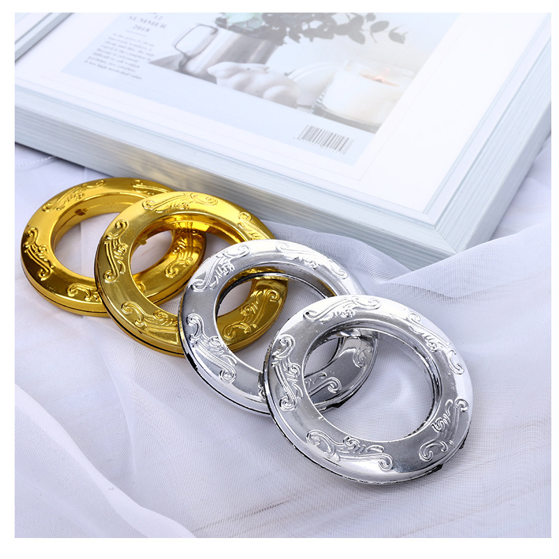 Custom Flower Art Circle Curtain Buckle Curtain Ring Hook
