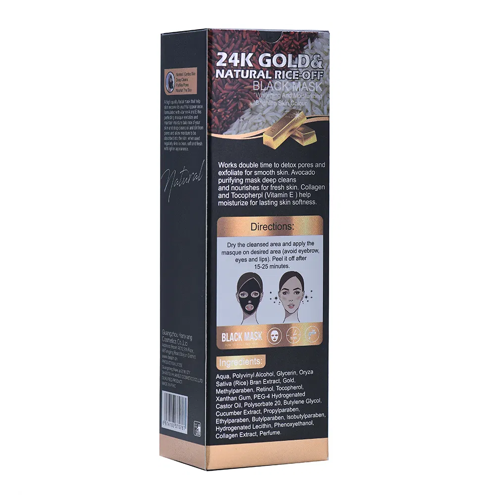 Revitalizing 24K Gold Rice Peel-off Mask for Glowing Skin