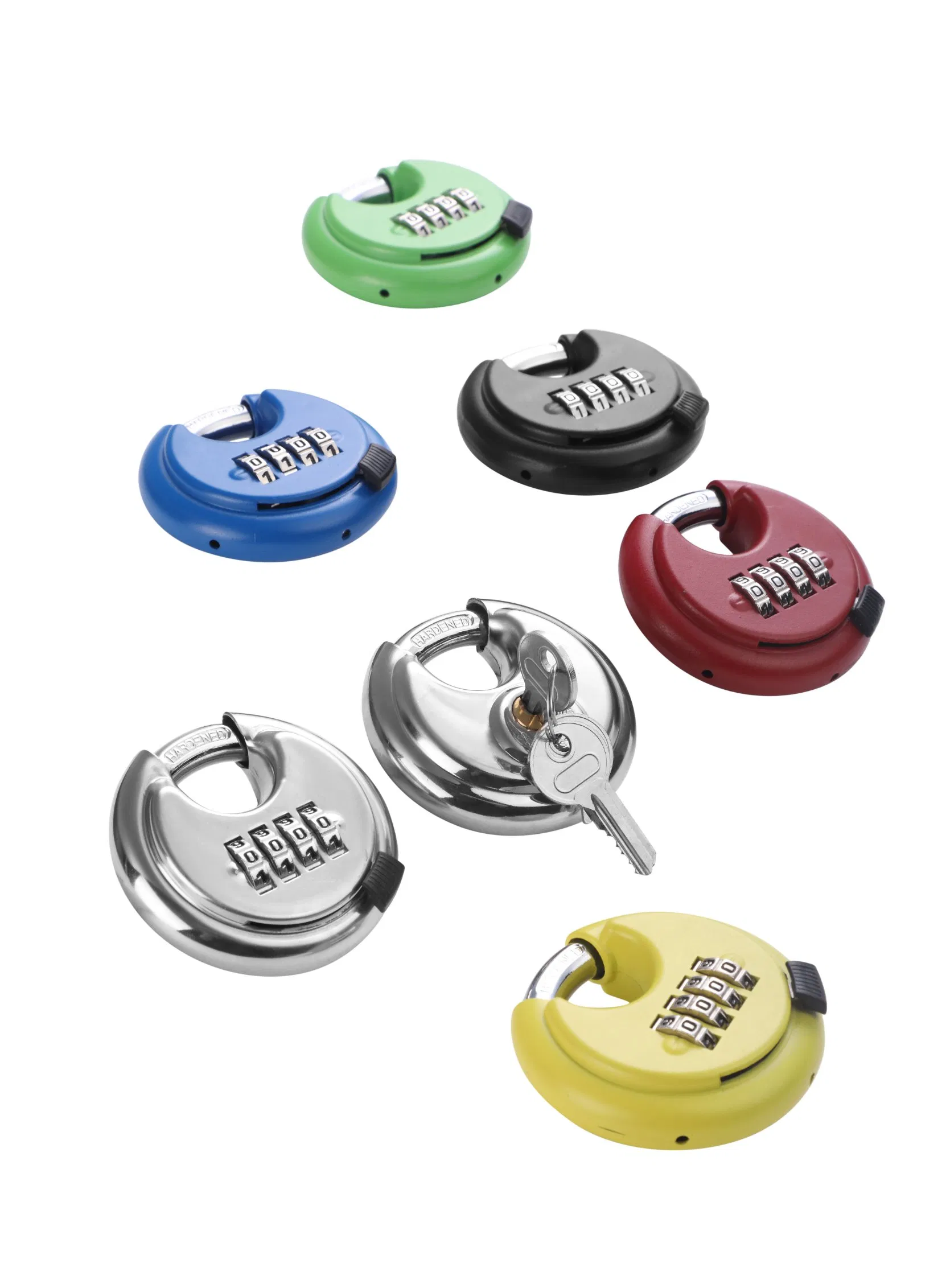 Anli Digit Combination Disc Small Round Padlock with Shielded Hardened Shackle