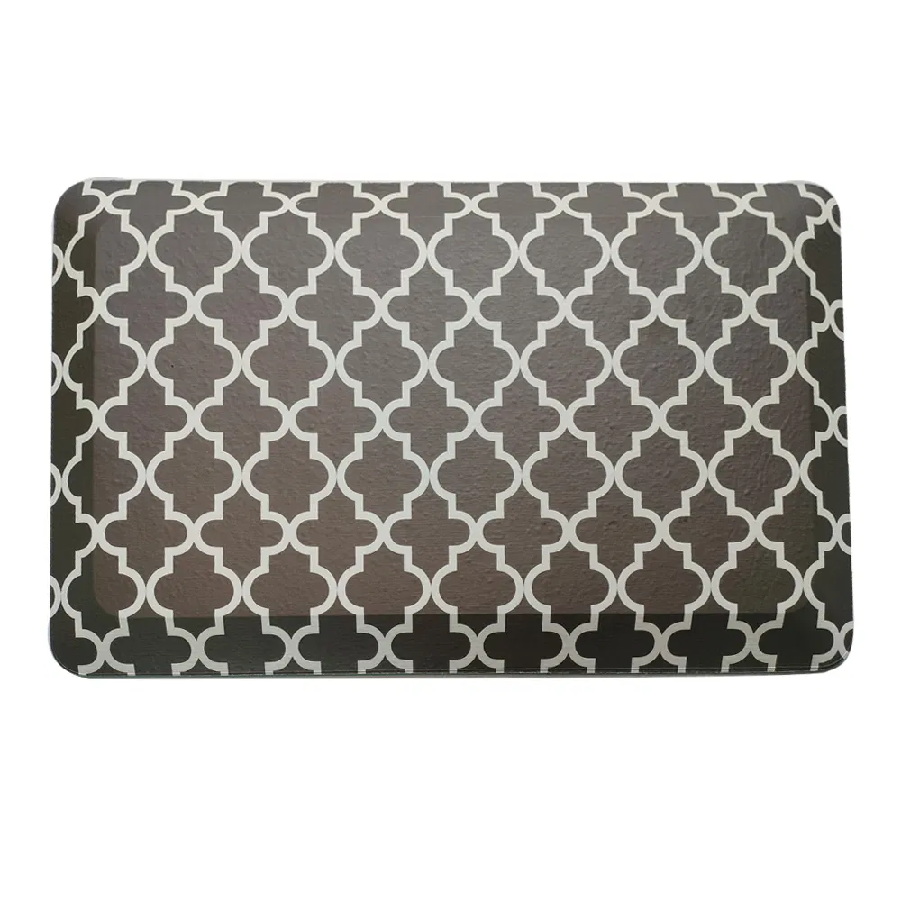 PVC Printing Surface Inner PU Foam Anti-Fatigue Floor Mats for Kitchen, Office, Standing Desk, Laundry