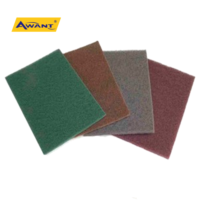 Green Attractive Nylon Scouring Pad for Steel Metal Wood