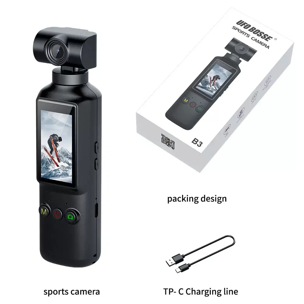 Pocket Camera Sport Camera Hiking Cycling Camera 270 Rotatable Wilfi Camera