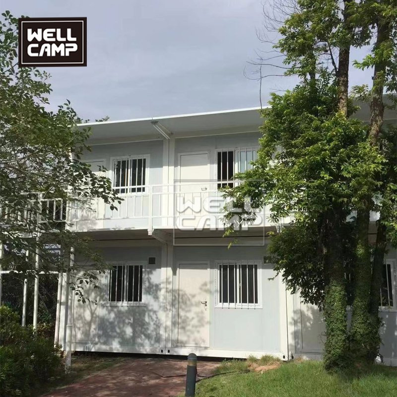 Two Floor Flat Pack Container House Container Apartment Container Office