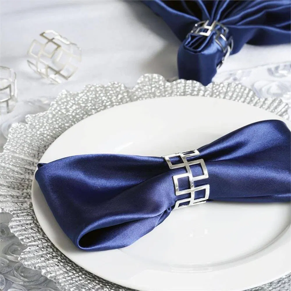 Wholesale Cheap Handmade Table Decoration Gold Metal Napkin Ring for Wedding