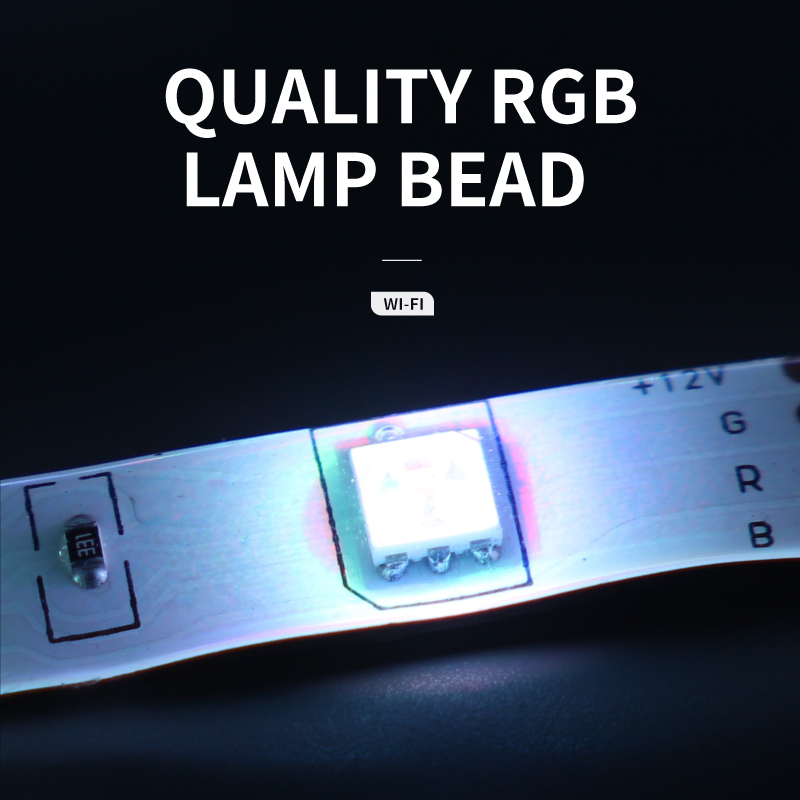 Светодиодная лента RGB 5м с пультом, 5050 SMD