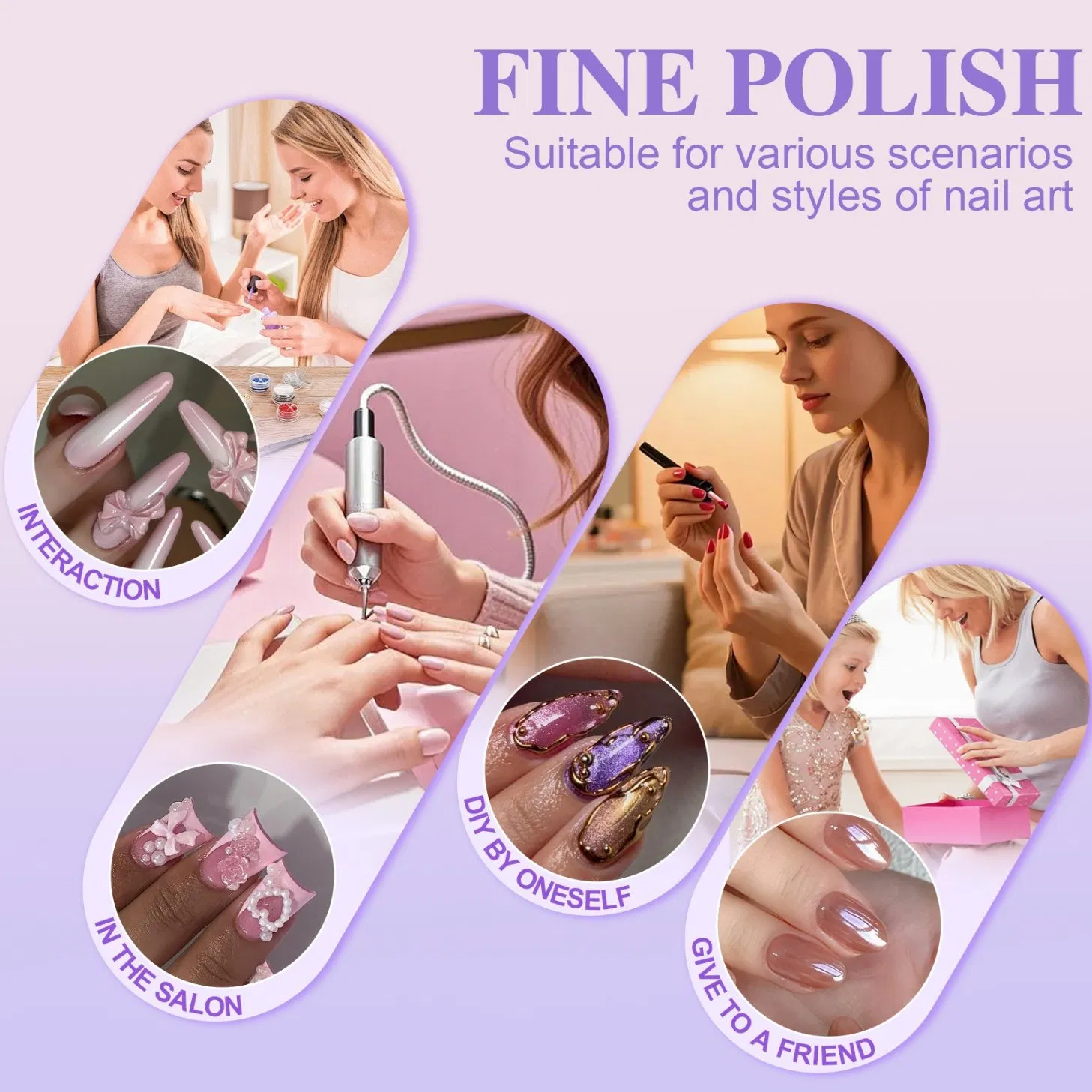 Manicure Polishing Head Set Emery Tungsten Steel Russian Pre-Treatment Nail Removal and Peeling Nail Drill Carbide Bits Kit