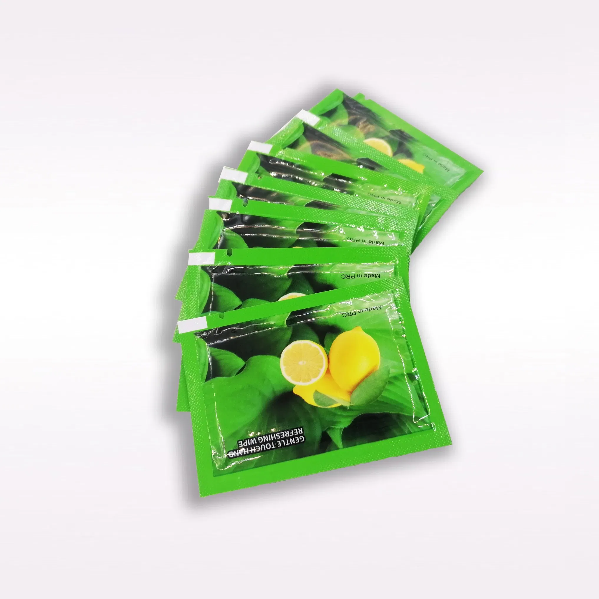 Free Sample Individually Wrapped Wet Wipes Spunlaced Nonwoven Fabric Single Packaging Tissue for Restaurant