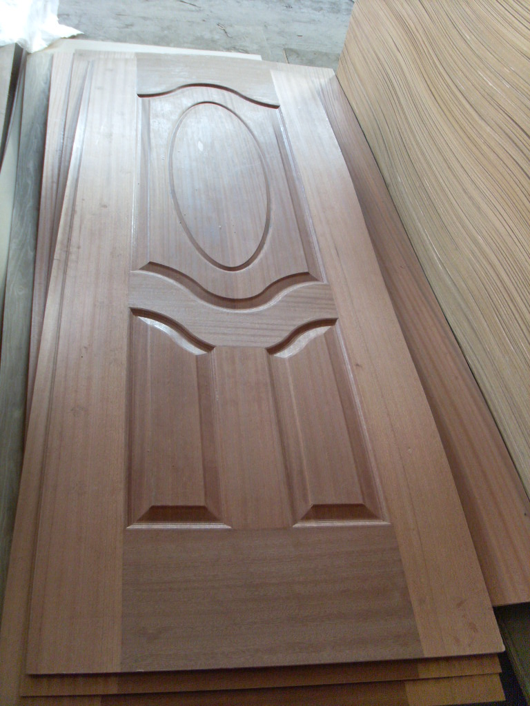 Natural Veneer and Melamine HDF Core Doorskin