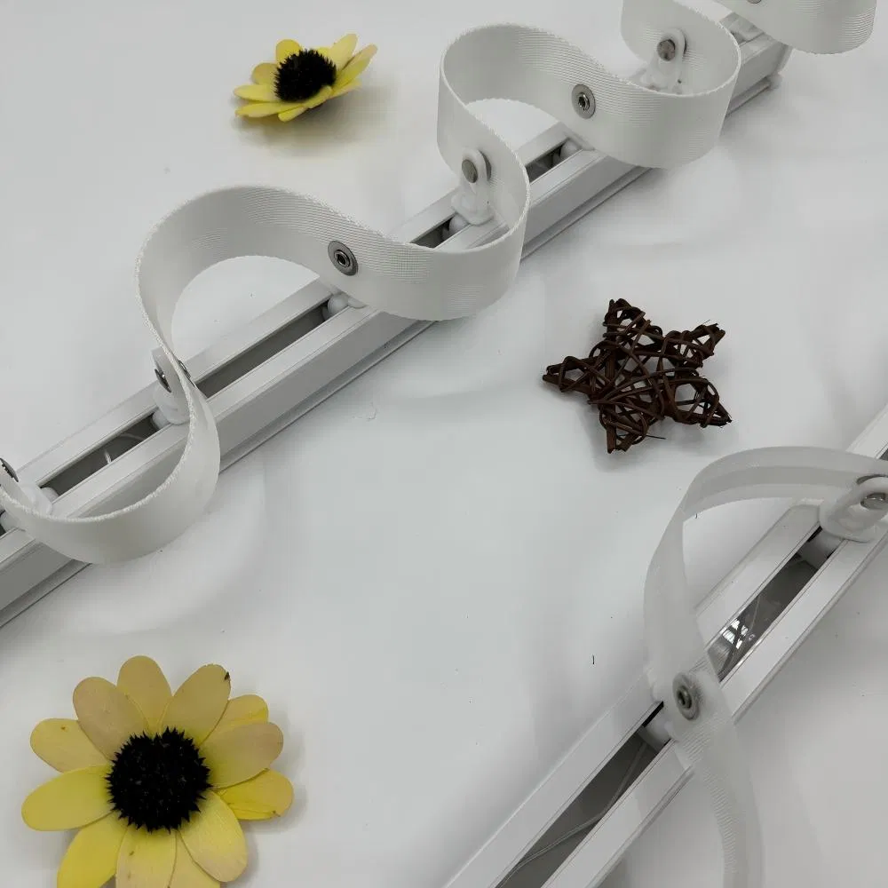 Modern Style Aluminum Alloy Square Curtain Track for Conference Room Window Shading