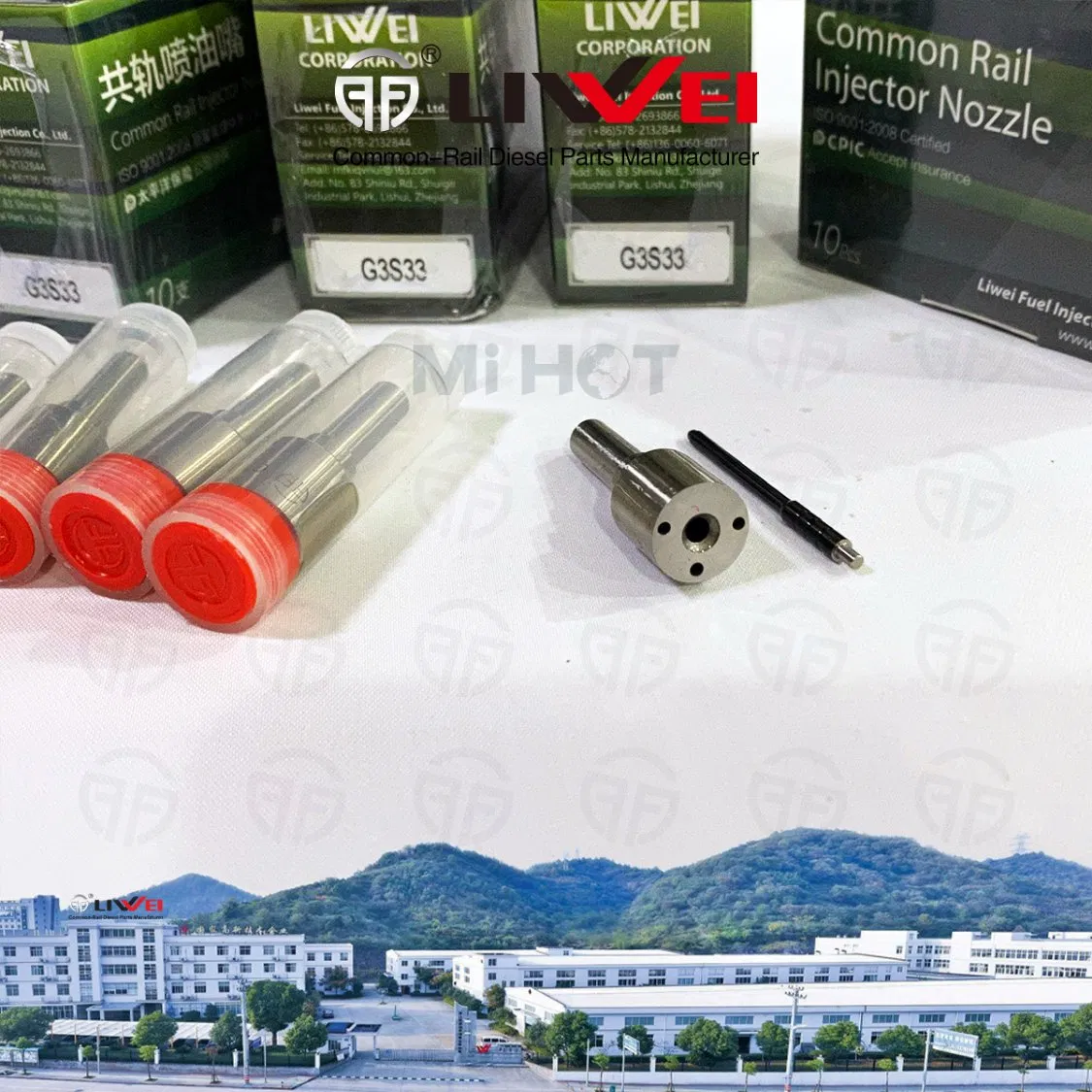 Форсунка дизельная Liwei G3S33 Toyota 2KD-FTV (2.5 VNT) 295050-0460 / 0810 / 0200