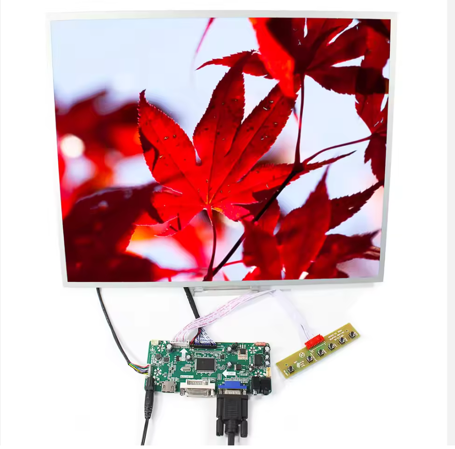19 0" Industrial LCD Display Screen with Adjustable Brightness Features