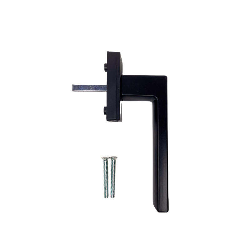 Wholesale Aluminum Accessories Black Window Handles Casement Window Handle Aluminum Alloy Square Handle